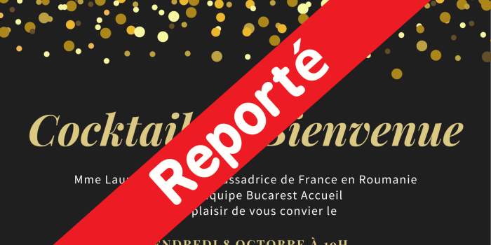 REPORTÉ - Cocktail de bienvenue à la Résidence de France