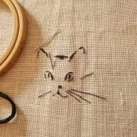 Atelier Créatif/DIY - Broderie Chat