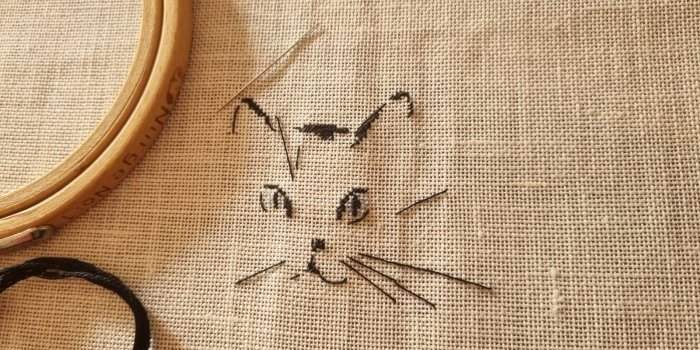 Atelier Créatif/DIY - Broderie Chat