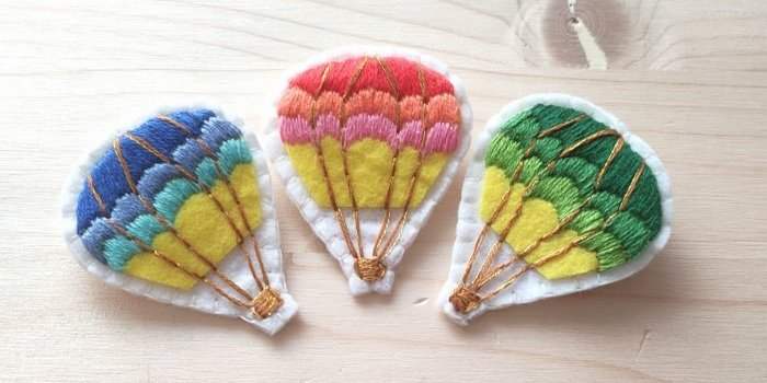 Atelier créatif/DIY Broderie - Martisor Montgolfière
