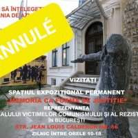 ANNULE Visite/Conférence avec Ana Blandiana au Sighet Mémorial des Victimes du Communisme et de la Résistance - Samedi 19 mars 11:00-13:00