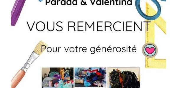 Merci à tous de votre générosité